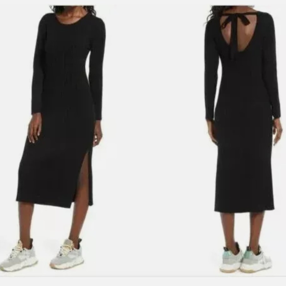 Wayf black sweater dress NWT sz M